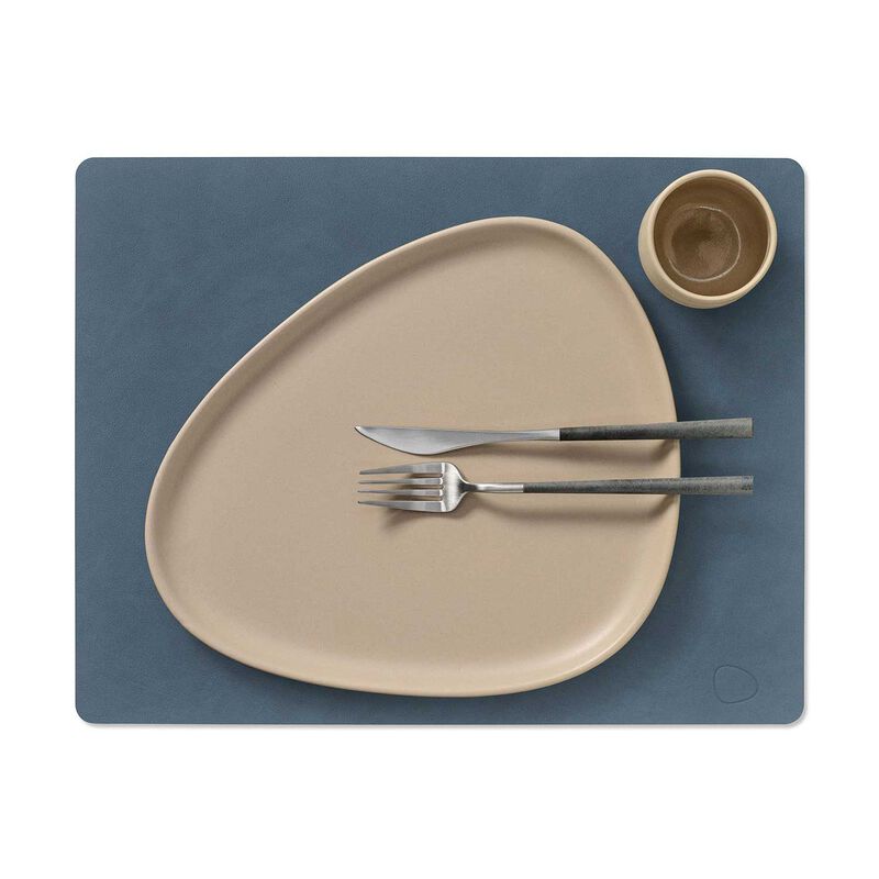 LIND DNA Tablemat Square Nupo - Dark Blue image number 1